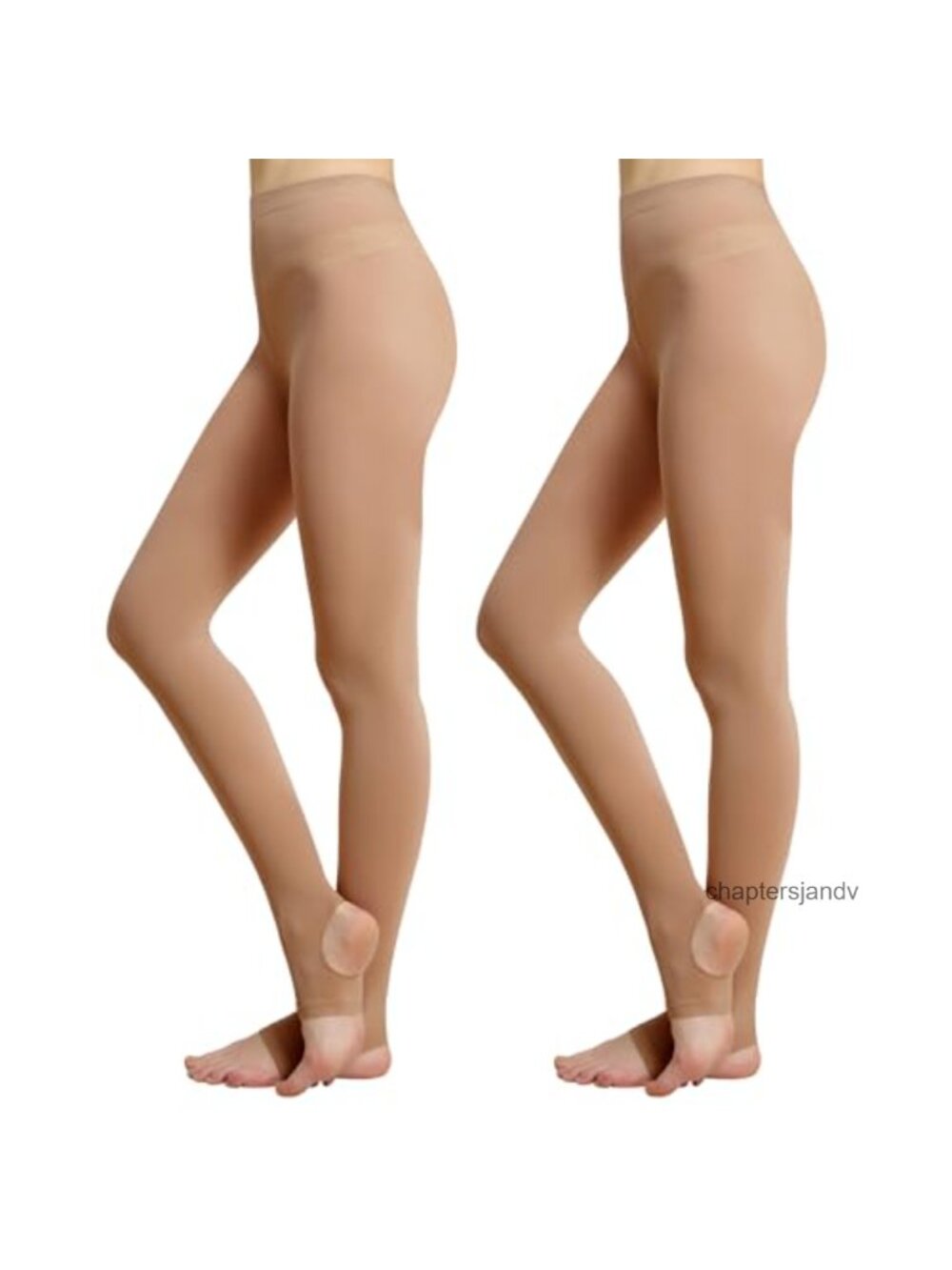 MANZI Women's Stirrup Tights Convertible Dance Tights Adult Pack of 2